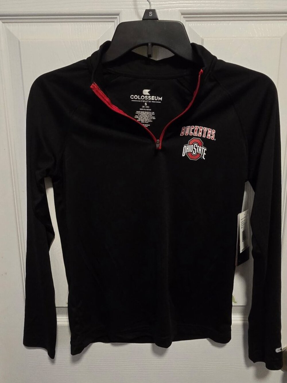 Colosseum Ohio State Buckeyes Youth Small 1/4 Zip Long Sleeve Pullover Nwt